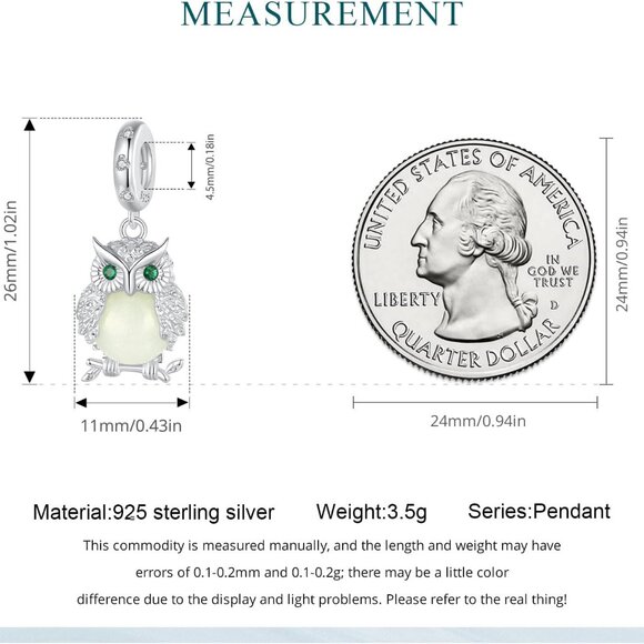 925 Sterling Silver Rainbow Owl Turtle Seashell Firefly Cat Animal Beach Charms - Picture 6 of 7